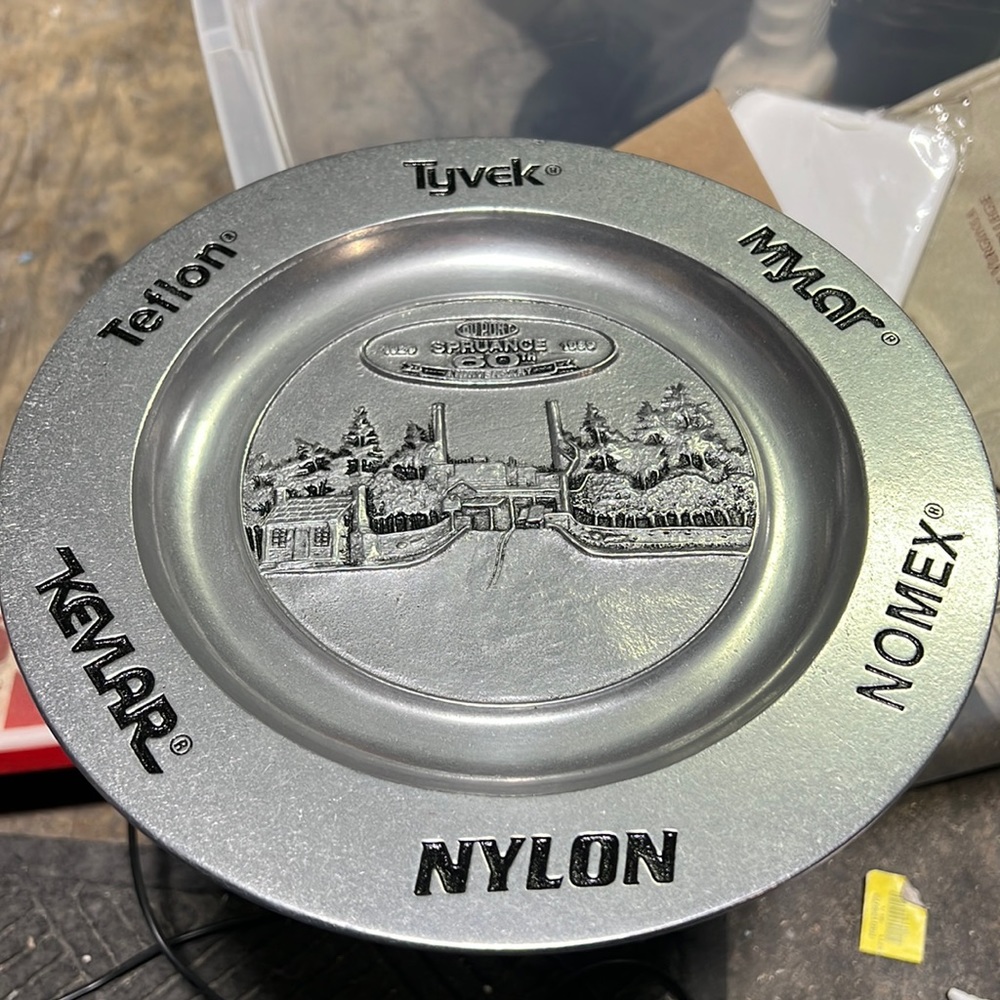 Dupont Company Spruance 60th Anniversary Plate. No scratches, scrapes, or dent.